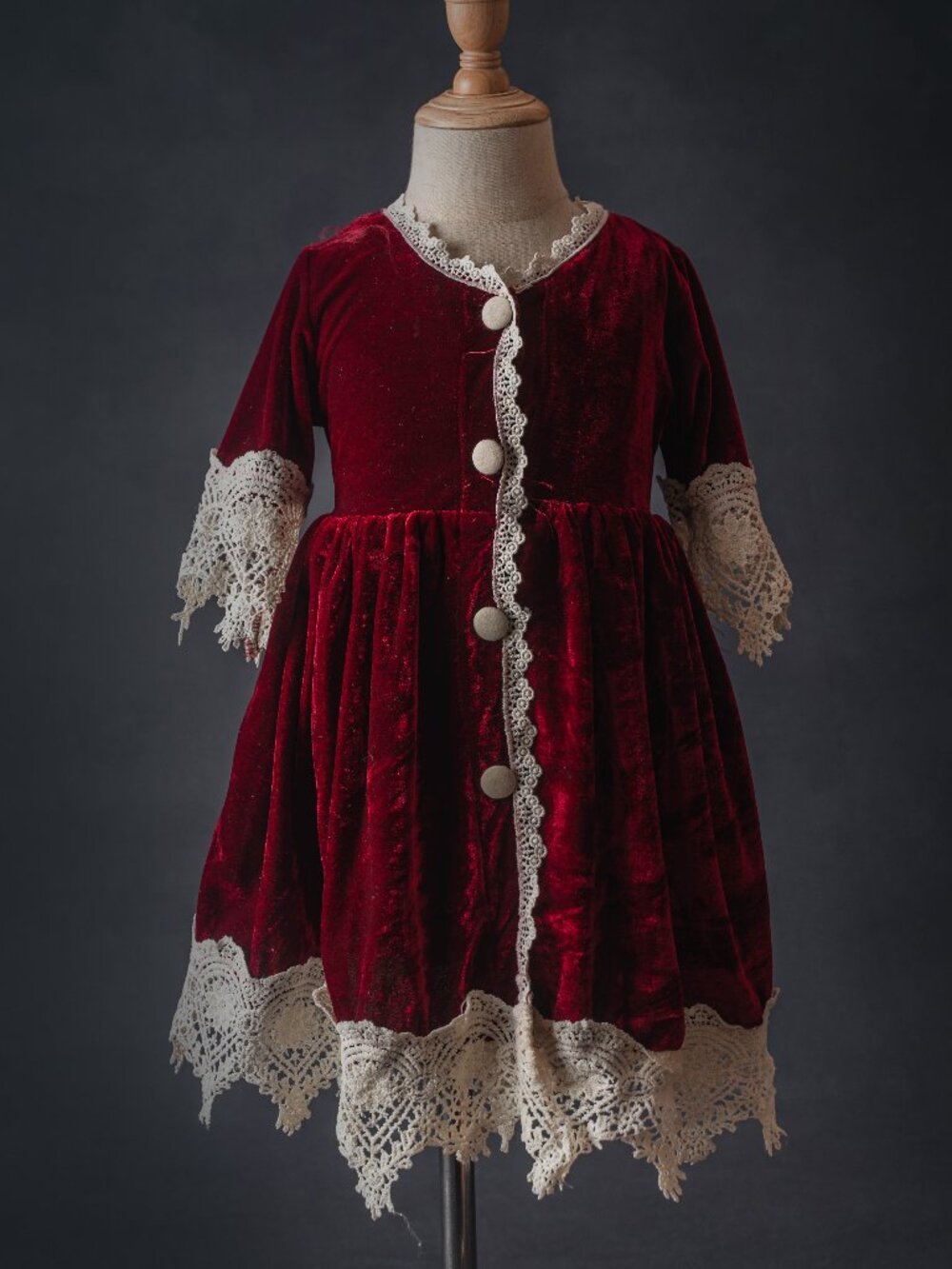 Trish Scully velvet and lace holiday dress, size 2